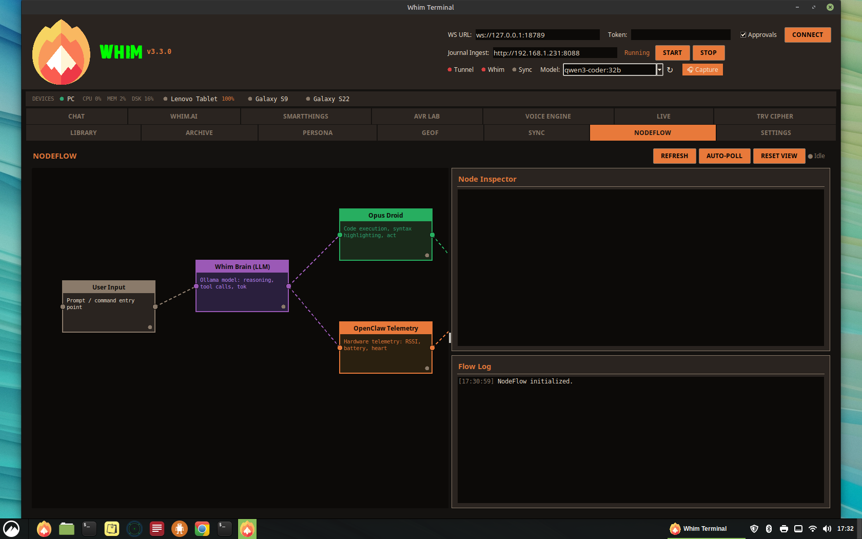 NodeFlow visual editor