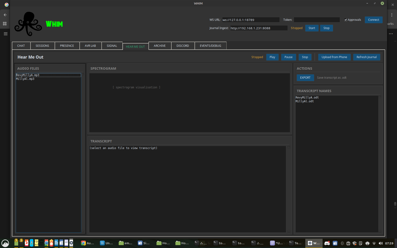 Whim Desktop Terminal